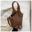 Retro Women's Bag Fashion Casual Bag Portable Water Bucket Bag Red Crossbody Women's Bag - Korvel