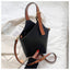 Retro Women's Bag Fashion Casual Bag Portable Water Bucket Bag Red Crossbody Women's Bag - Korvel