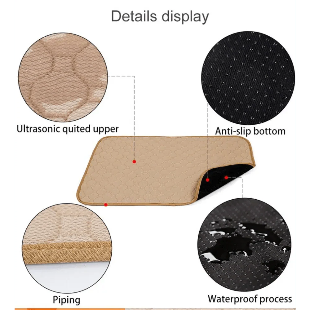 Washable Dog Pee Pads - Reusable Waterproof Training Mats for Pets - Korvel