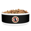 Black Ceramic Pet Bowl with Cat Accepted Emblem