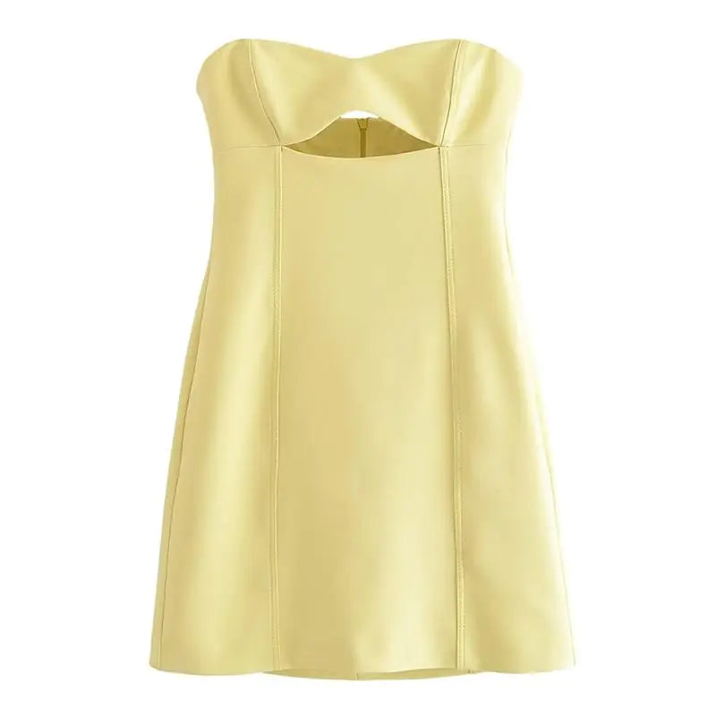 Ruched Sleeveless Mini Dress for Effortless Street Style