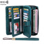 RFID Antimagnetic Wallet Long Zipper Women's Wallet Leather Wallet New Large Capacity Handbag - Korvel