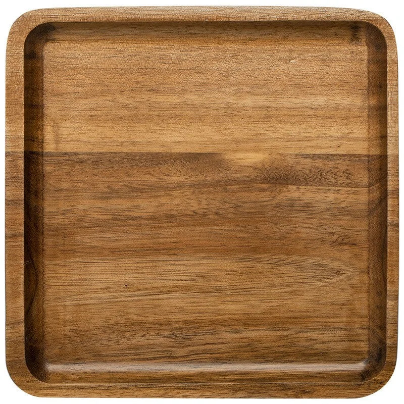 Platos de Madera Hechos a Mano - Elegantes Bandejas Cuadradas