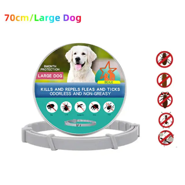 Collar Antipulgas Premium para Mascotas con Protección Duradera