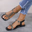 Sandales plates papillon en strass