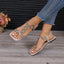 Sandales plates papillon en strass