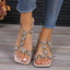 Sandales plates papillon en strass