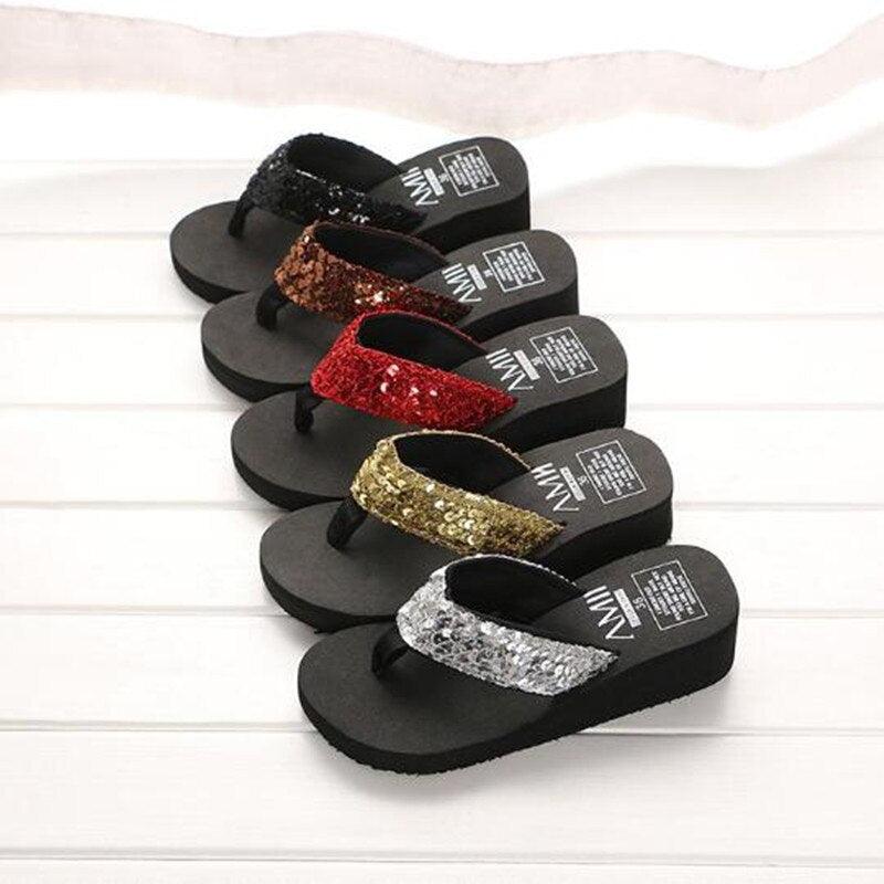 Zapatillas Elegantes de Strass para Mujeres para la Comodidad de Verano