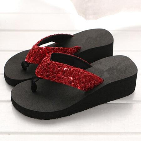 Zapatillas Elegantes de Strass para Mujeres para la Comodidad de Verano