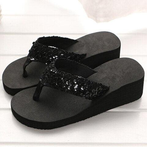 Zapatillas Elegantes de Strass para Mujeres para la Comodidad de Verano