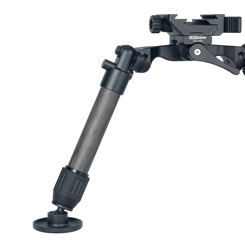 Bipied en fibre de carbone Linkogear HB-C05M - Compatible Arca et Picatinny