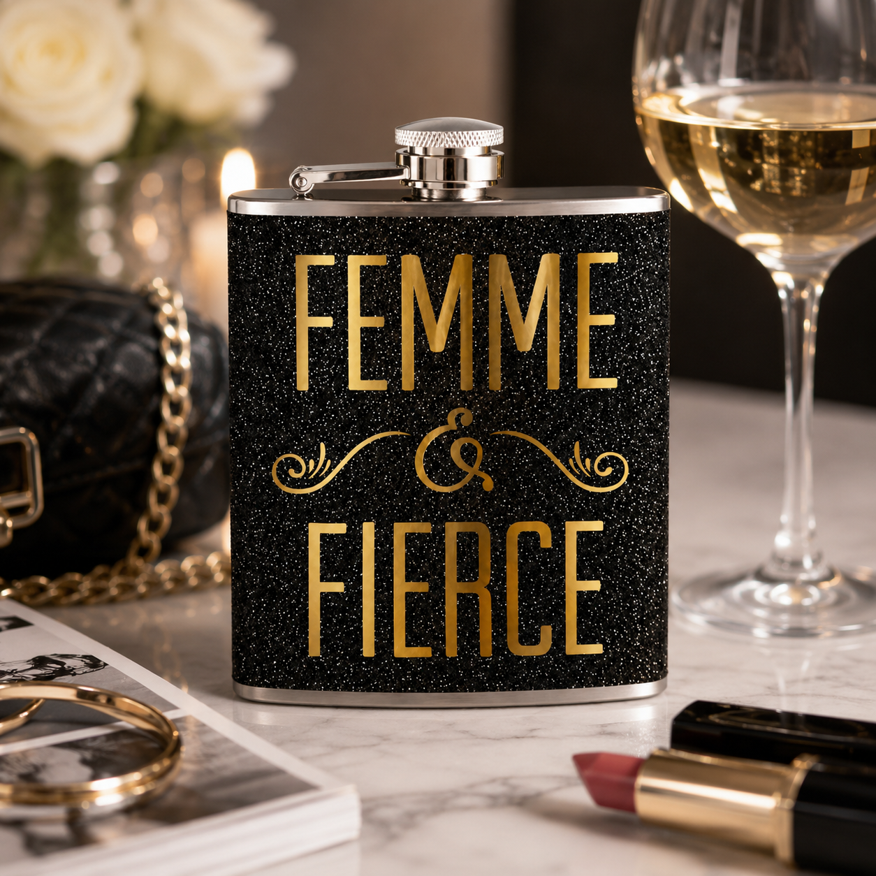 Empowered Elegance Flask