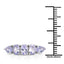 2.33 Carat Genuine Tanzanite Sterling Silver Engagement Ring