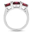 Bague de fiançailles en argent sterling rhodolite de 4,87 carats