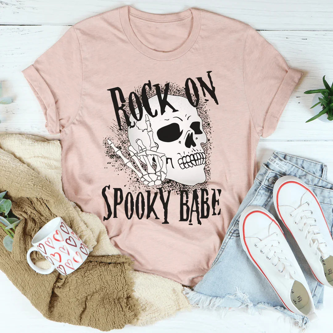 Camiseta Rock On Spooky Babe