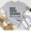 Camiseta de piedra, papel o tijera