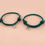 Ensemble de Bracelets Magnétiques en Cœur pour Couples - Cadeau Ajustable