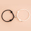 Ensemble de Bracelets Magnétiques en Cœur pour Couples - Cadeau Ajustable