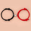 Ensemble de Bracelets Magnétiques en Cœur pour Couples - Cadeau Ajustable