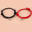 Ensemble de Bracelets Magnétiques en Cœur pour Couples - Cadeau Ajustable
