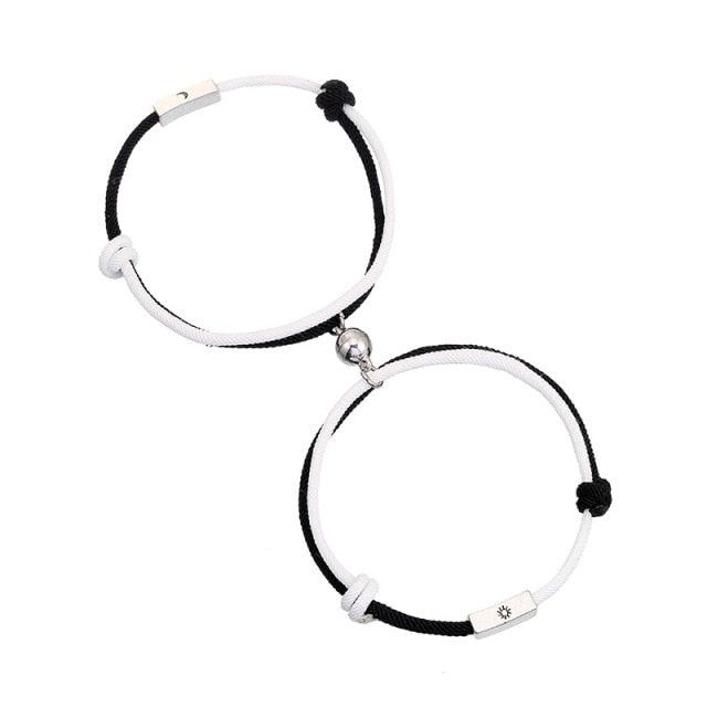 Magnetic Couple Bracelets - Adjustable Rope Set for Lovers