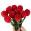 Elegant Red Rose Jewelry Box for Rings and Earrings