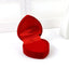 Elegant Red Rose Jewelry Box for Rings and Earrings