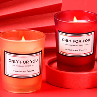 Bougie en Soja Romantique pour Parfum d'Intérieur et Détente
