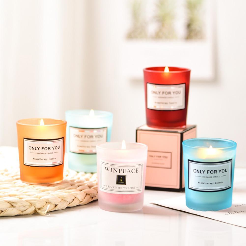 Bougie en Soja Romantique pour Parfum d'Intérieur et Détente