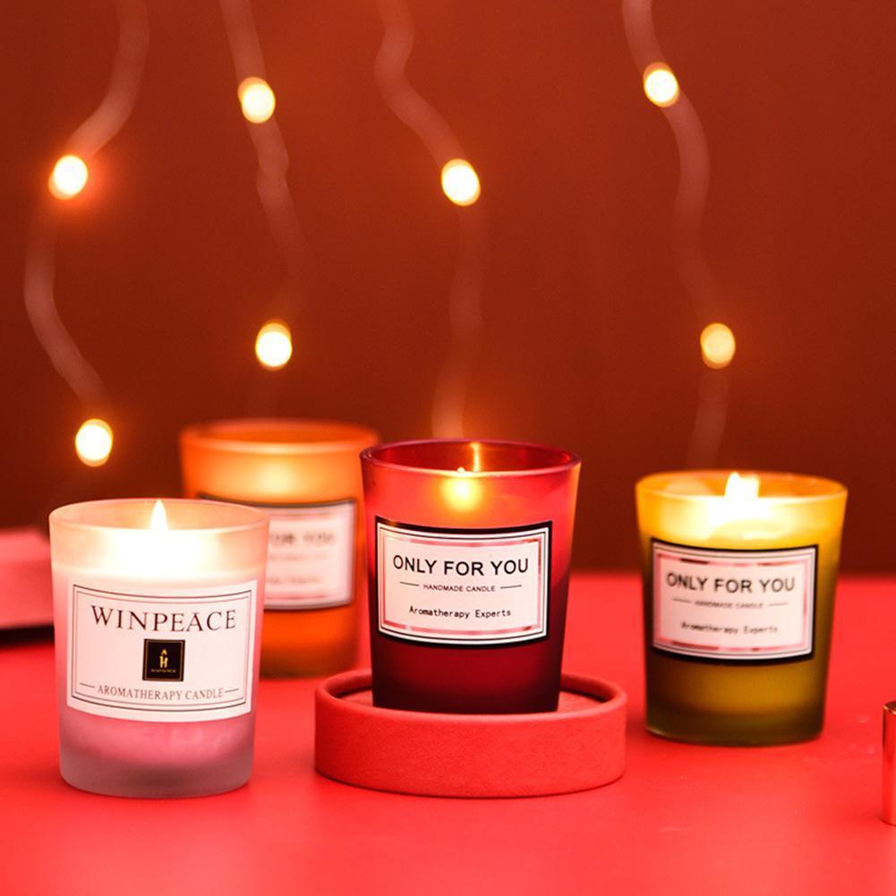 Bougie en Soja Romantique pour Parfum d'Intérieur et Détente