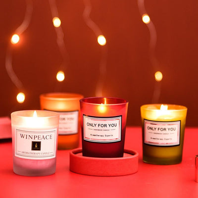 Bougie en Soja Romantique pour Parfum d'Intérieur et Détente