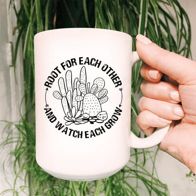 Root For Each Other Ceramic Mug - 15 oz