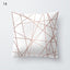 Rose Gold Pineapple Print Decorative Pillow Cover