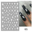 Rose Gold Star 3D Nail Art Stickers for DIY Manicures