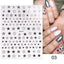 Rose Gold Star 3D Nail Art Stickers for DIY Manicures
