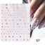 Rose Gold Star 3D Nail Art Stickers for DIY Manicures