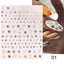 Rose Gold Star 3D Nail Art Stickers for DIY Manicures