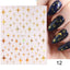 Rose Gold Star 3D Nail Art Stickers for DIY Manicures