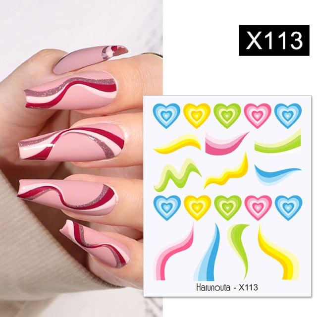 Rose Gold Star 3D Nail Art Stickers for DIY Manicures
