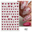 Rose Gold Star 3D Nail Art Stickers for DIY Manicures