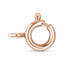Collier en diamant champagne plaqué or rose et blanc 10K élégant