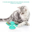 Jouet interactif pour chat en forme de moulin à vent avec balle LED