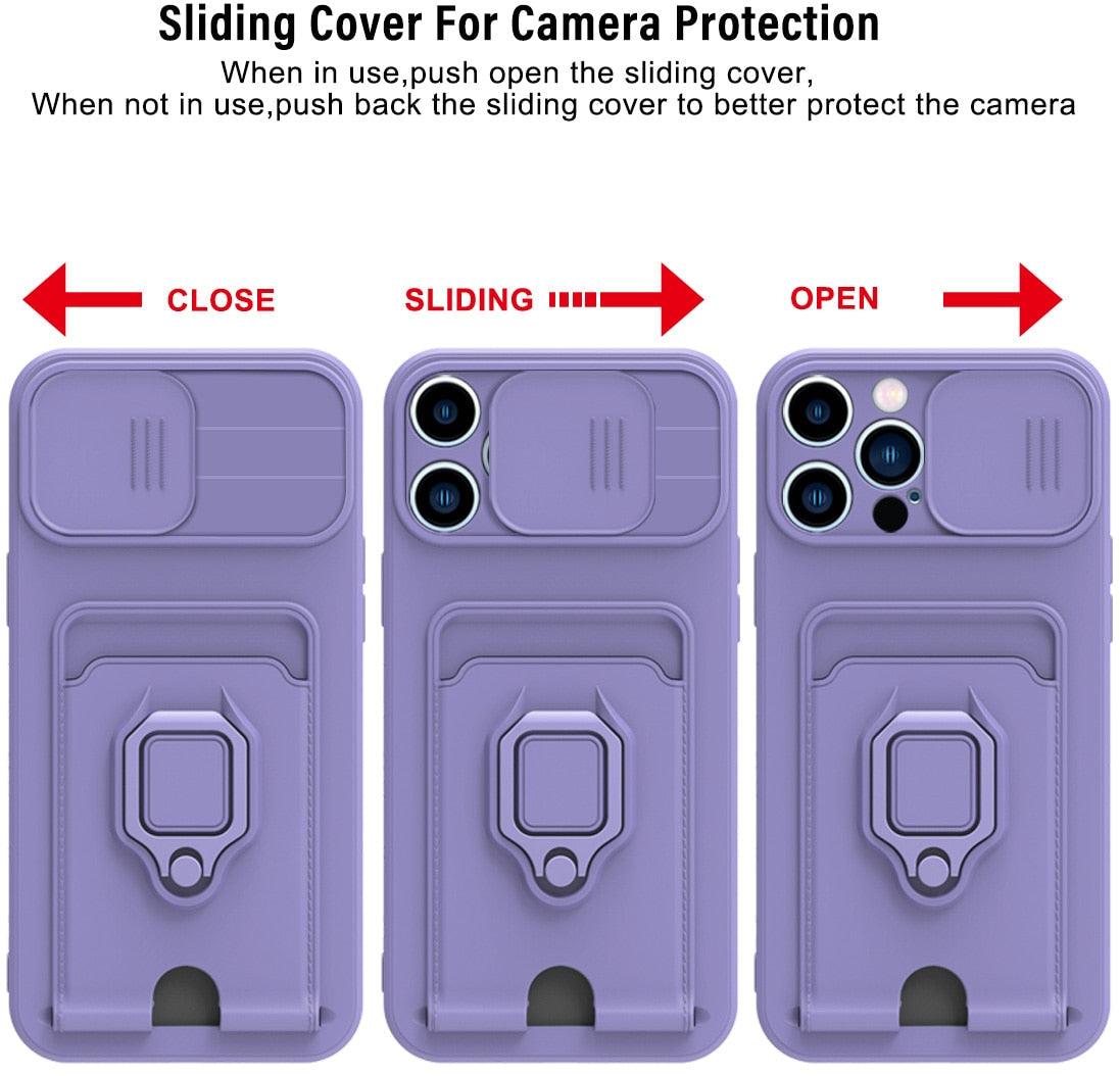 Rotatable Ring Holder Phone Case for iPhone 14/13/12/11 Pro Max