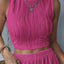 Round Neck Cropped Tank - Korvel
