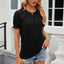 Round Neck Flounce Sleeve T-Shirt - Korvel