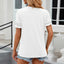 Round Neck Flounce Sleeve T-Shirt - Korvel