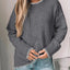 Round Neck Long Sleeve Sweater - Korvel