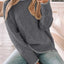 Round Neck Long Sleeve Sweater - Korvel
