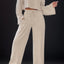Round Neck Long Sleeve Top and Pants Set - Korvel