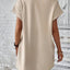 Elegant Round Neck Short Sleeve Mini Dress